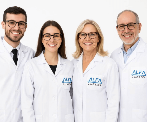 Terapeutas integrativos usando dispositivos Alfa Quântica para inovação